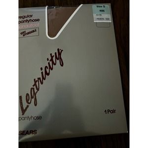New Old Stock Legtricity Pantyhose Unopened Queen Nude